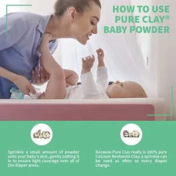 Bentonite Clay Baby Powder - Talc-Free Organic Care