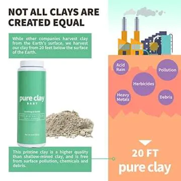 Bentonite Clay Baby Powder - Talc-Free Organic Care