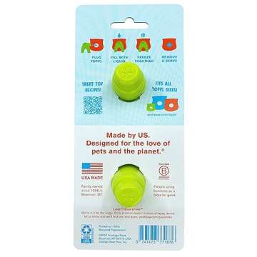 WEST PAW Toppl Stopper 2-Pack in Granny Smith - Designed for Dog Enrichment, Accessory That Fits All...