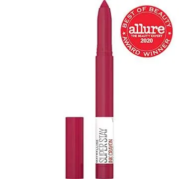 Maybelline Super Stay Ink Crayon Matte Longwear Lipstick Makeup, 120 Be Bold, Be You, 0.04 oz