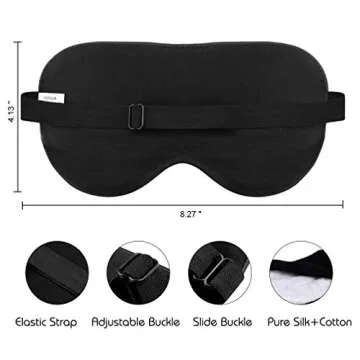 Sleep Mask, Silk Eye Mask Super Smooth Sleeping Mask by JAZZZNAP