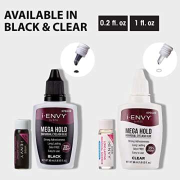 KISS iENVY Lash Glue Waterproof Strong Hold for Sensitive Eyes