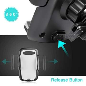 Amoner Car Phone Mount: Adjustable Air Vent Holder for Devices