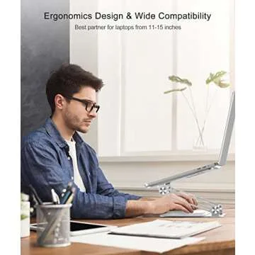 BoYata Ergonomic Laptop Stand for Enhanced Comfort