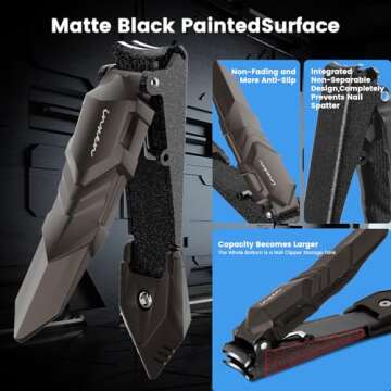 Premium INXEN Nail Clippers for Mess-Free Grooming