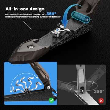 Premium INXEN Nail Clippers for Mess-Free Grooming