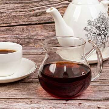 Elite Clear Glass Creamer Pitcher for Tea and Coffee