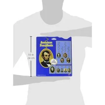 Beistle American President Whirls Party Decorations