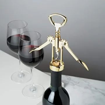 Viski Winged Gold Wine Opener - Elegance Meets Ease