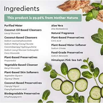 Puracy Foaming Hand Soap - Plant-Powered Natural Hand Soap As Seen on TikTok, Non-Toxic, Sulfate-Free Liquid Soap, Moisturizing Foam Handwash Liquid (Cucumber & Mint, 12 fl oz, 3-Pack)