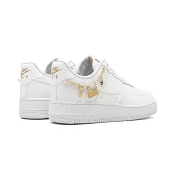 Nike Women's Low-Top Sneakers, White Metallic Gold, 8