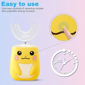 Kids Electric U Shaped Toothbrush for Ages 2-15