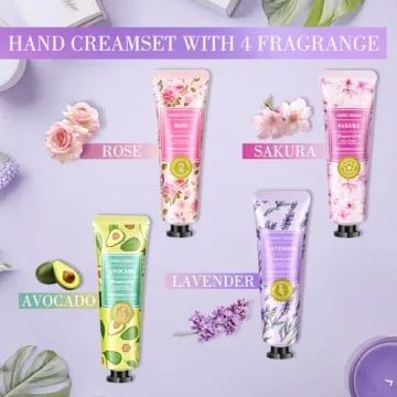 Gift Baskets for Women: Unique Candles & Hand Cream Lotion Gifts Set, Christmas Gifts for Women, Relaxing Spa Holiday Gift Set, Personalized Birthday Gift for Mom Wife Coworkers Nurse Friends Teacher