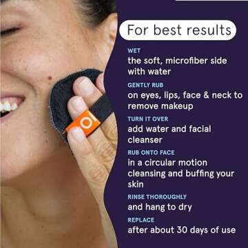 CleanLogic Facial Pads for Sensitive Skin and Makeup Removal