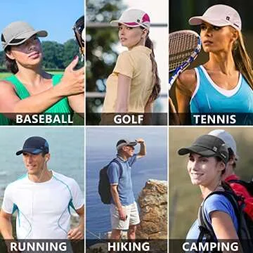GADIEMKENSD Hats for Women Running Cap Summer Sun Hat Dri Fit Workout Cooling Hats Hat Hiking for Golf Hiking Outdoor Camping Gym Tennis Travel Cycling Horse Fishing Walking Orange M
