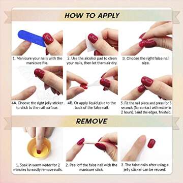 Qsnidy Chrome Press On Nails - Stylish & Easy Wear