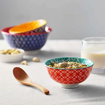 DOWAN Colorful Ice Cream Bowls Set of 6 for Snacks