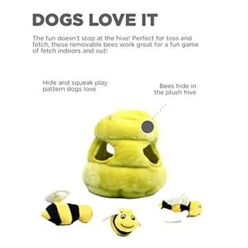 Outward Hound Hide A Bee Plush Dog Toy Puzzle