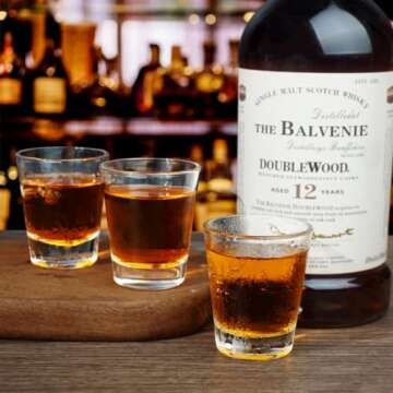 BCnmviku 1.5 oz Shot Glasses Sets with Heavy Base, Clear Shot Glass (10 Pack)