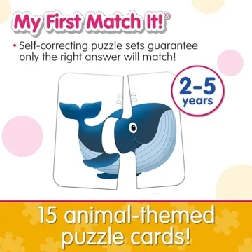 Engaging Animal Matching Puzzles for Toddlers 1-3
