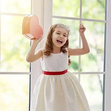 Hicarer 4 Pack Girls Princess Crystal Tiara Crown Silver Metal Rhinestone Crown Headbands Hair Jewelry for Girls Women Birthday Party Wedding Prom Bridal Valentine Christmas Halloween