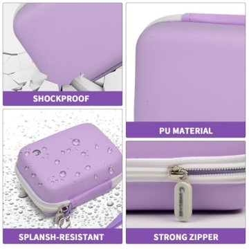 AbergBest Digital Camera Carrying Case in Stylish Purple