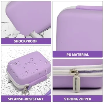 AbergBest Digital Camera Carrying Case in Stylish Purple