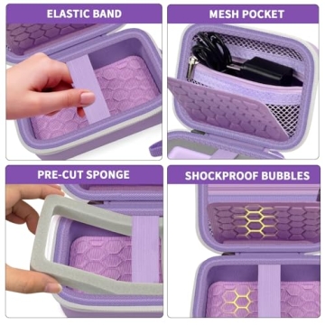 AbergBest Digital Camera Carrying Case in Stylish Purple