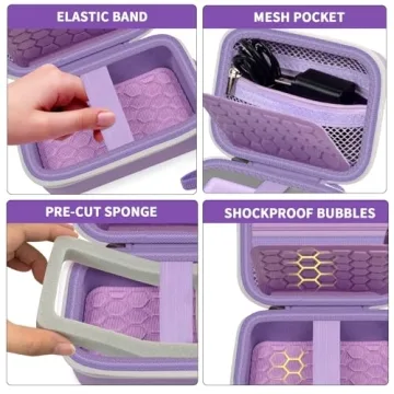 AbergBest Digital Camera Carrying Case in Stylish Purple