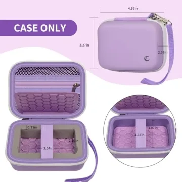 AbergBest Digital Camera Carrying Case in Stylish Purple