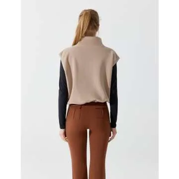Explore Miswek Women's Short Fleece Vest - Warm & Stylish