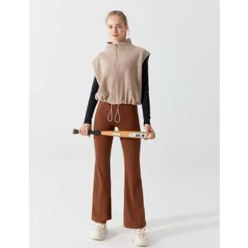 Explore Miswek Women's Short Fleece Vest - Warm & Stylish