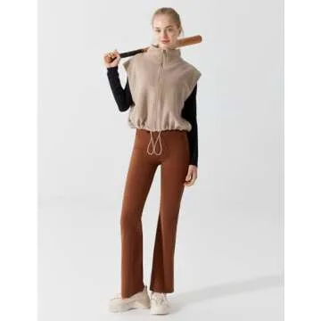 Explore Miswek Women's Short Fleece Vest - Warm & Stylish