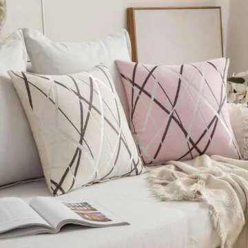 MIULEE Decorative Throw Pillow Covers for Cozy Home