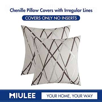 MIULEE Decorative Throw Pillow Covers for Cozy Home