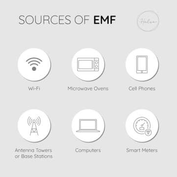 Halsa EMF Cell Phone Pouch 4x8 Inch - One Size Fits All Phones - 100% Silver Fiber for Digital Security, Signal Blocking, EMF Protection, Data Privacy. Fits in Pocket or Purse. Drawstring Closure