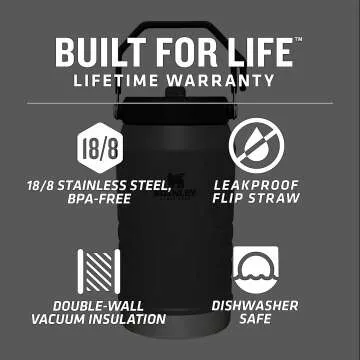 Stanley IceFlow™ Flip Straw Jug 64oz Charcoal