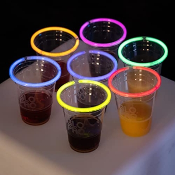 Glo Pro Neon Glowing Party Cups for Memorable Events