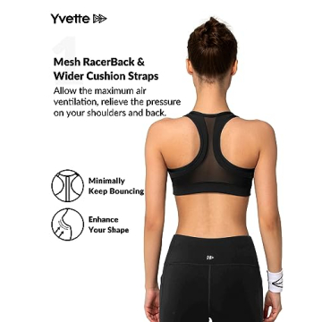 Yvette Zip Front Sports Bra for High Impact Support