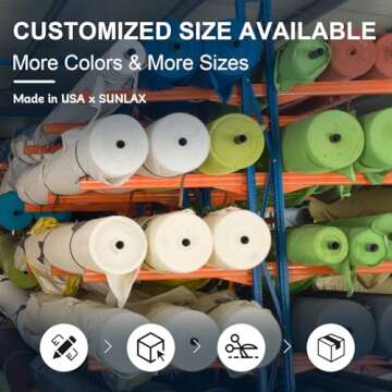 SUNLAX 16' x 20' UV Block Sun Shade Sail for Outdoors