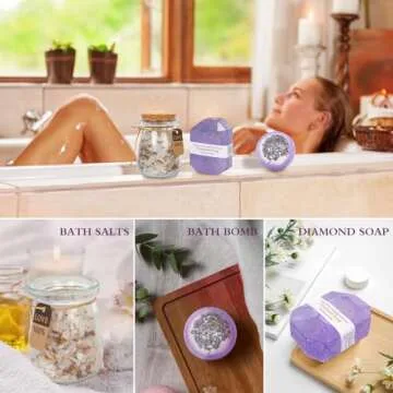 Lavender Spa Gifts Set for Relaxation and Self-Care