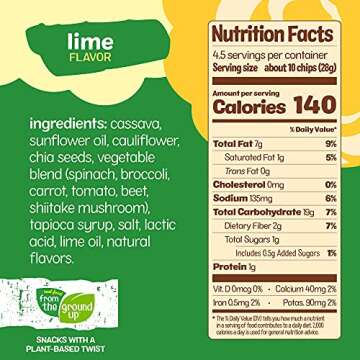 Cauliflower Tortilla Chips - Vegan & Gluten Free Snack