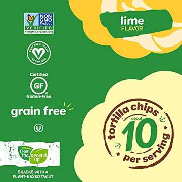 Cauliflower Tortilla Chips - Vegan & Gluten Free Snack