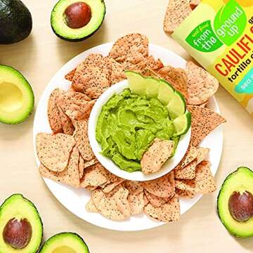 Cauliflower Tortilla Chips - Vegan & Gluten Free Snack