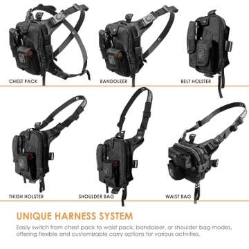 Covert Escape RG(TM) Flashlight/Tools/Camera/GPS/Cycling Chest Pack by Hazard 4(R)