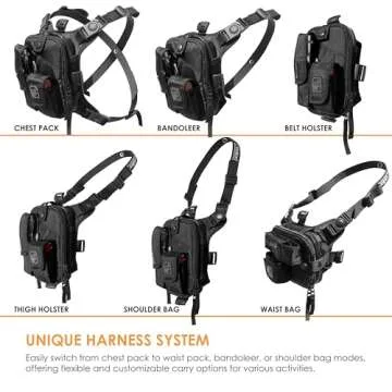 Covert Escape RG(TM) Flashlight/Tools/Camera/GPS/Cycling Chest Pack by Hazard 4(R)