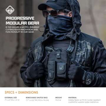 Covert Escape RG(TM) Flashlight/Tools/Camera/GPS/Cycling Chest Pack by Hazard 4(R)