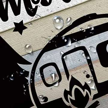 Stylish JAWO Camper RV Shower Curtain for Bathrooms