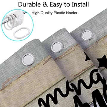 Stylish JAWO Camper RV Shower Curtain for Bathrooms