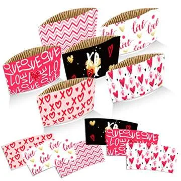 Hmxpls Valentine's Day Cup Sleeves - Celebrate with Style